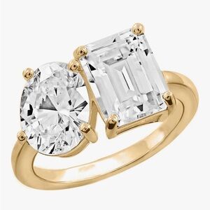 Preloved Elegant Gold and Silver Women's Toi Y Moi Ring